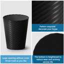 Lysam Bathroom Trash Can, 3 Pack 1.8 Gallons Small Trash Can with Trash Bags, Bathroom Garbage Can, Plastic Trash Bin, Round Waste Basket for Bedroom, Office, Room (White Black Grey)