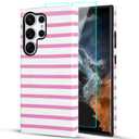 SOKAD Magnetic Horizontal Stripes Phone Case for Samsung Galaxy S22 Ultra