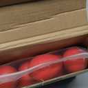 Novabright 12 Packs Traditional Greek Orthodox Easter Red Eggs Religious Greek Easter Wooden Eggs Ukrainian Basket Gift Set for Holy Saturday Supply Egg Hunt Crafts Bowl Basket Fillers Party Decor