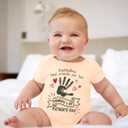 BesserBay Baby Happy 1st Mother's Day 100% Cotton Onesie Fathers Day Outfit Infant Short Sleeve Bodysuit 0-24 Months