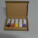 Aiibe 5 Pack 64GB USB Flash Drive 64 GB Flash Drives Thumb Drive Swivel USB Stick USB 2.0 Pen Drive (64G, 5 Mixed Colors: Black Red Yellow White Purple)