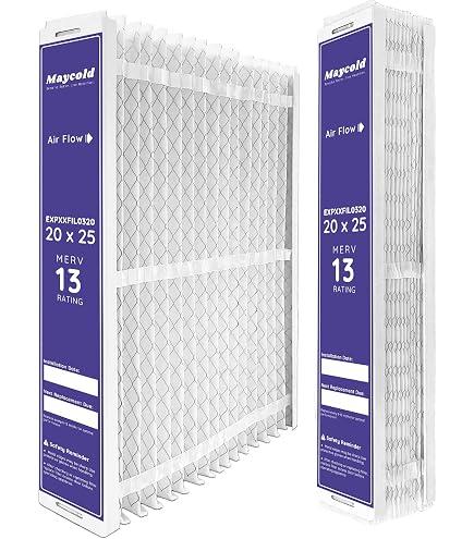 Compatible for Carrier & Bryant EXPXXFIL0320 Air Filter Replacement 20x25x5 (2-Pack), MERV 13, Foldable Media