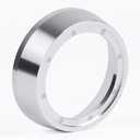 51mm Espresso Dosing Funnel with Magnetic | Compatible with CASABREWS 51mm Portafilter | Sits On the Outside of the Portafilter | Silver