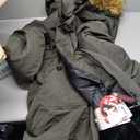 CANADA WEATHER GEAR Women's Heavyweight Long Parka Jacket (X-Large, Olive Natural)
