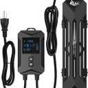 AQQA Aquarium Heater,64-95F Fast Heating Double Quartz Glass Tube Fish Tank Heater,High-definition LCD Controller Displays Real-time Power,Anti-dry and Over-temperature Protection (1400W 260-380 Gal)