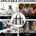 BAGAIL Stadium Approved Clear Tote Bag with Inner Pocket, Transparent Travel Bag for Sports Event, Concert, Work