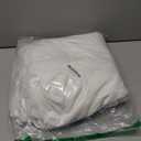 F.Y.Dreams 100% Washed Cotton Duvet Cover for Weighted Blanket 80x87 inches with 16 Ties, Zipper on Long Side/White/Just Duvet Cover