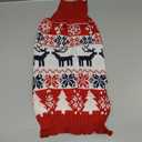 Christmas Dog Sweaters for Small Medium Large Dogs and Cats,Pet Soft Warm Holiday Outfit Girl & Boy,Pup Winter Clothes Turtleneck Double Knitting Collar for Outdoors Playing (Deer, M)