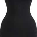 Women's Cut Out Mock Neck Dress Sleeveless Bodycon Mini Knit Evening Party Dresses (Black, S)