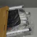 Bed Rails for Elderly Adults Safety - ASTM Approved Adjustable Bed Cane Supports 350LBS with Non-Slip Grip & Storage Pocket, Stable Bed Assist Rails for Seniors, Tool-Free (Medium, Black Curved Handle Without Light)