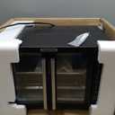 Gourmia French Door Air Fryer  25 Qt Large Capacity Convection Oven, Fryforce 360, Digital Display with 17 Cooking Presets, Bake, Toast, Roast, Dehydrate, Fits 12 Pizza (Black)