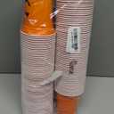 Dandat 120 Pcs 12 oz Halloween Party Plastic Cups Disposable Pumpkin Skull Cups for Halloween Party Favors Supplies Coffee(Classic)