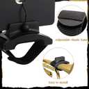 1 Set Adjustable Marching Band Lyre for Trumpet with Flip Folder, Wooden Holder Trumpet Lyre with 12 Double-Sided Sheet Music Pages for Clarinet Flute Trombone Saxophone