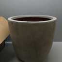 Clay Gray Vase for Plants,L size.