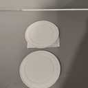 Diatomaceous Earth Plant Saucer for Indoor, 2 Pack 8 inch, Instant Dry Pot Saucer, Plant Drip & Drainage Tray for Indoor, Off White