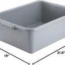 Winco Bus Box Dish Tub for Restaurants, 7", Gray