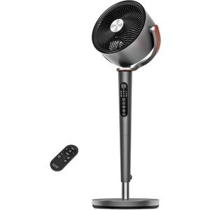 hykolity Large Fan for Bedroom, 120° Oscillating Standing Fan, 85ft Air Circulator With Remote, DC Motor Quiet Floor Fans, 90° Manual Vertical, 12 Speeds, 5 Modes, 12H Timer