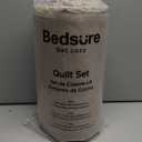 Bedsure Quilts King Size - Lightweight Bedspreads King Size with Basket Weave Pattern, Soft Quilt Bedding, Taupe Comforter Coverlet for All Seasons (106" x 96"), Taupe
