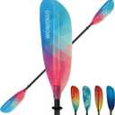 Kayak Paddle Premium Carbon Shaft and Gradient Full Fiberglass Blade, Lightweight Adjustable Carbon Fiber Kayaking Oars, 230-240 cm/90-94 inches, Colorful Series