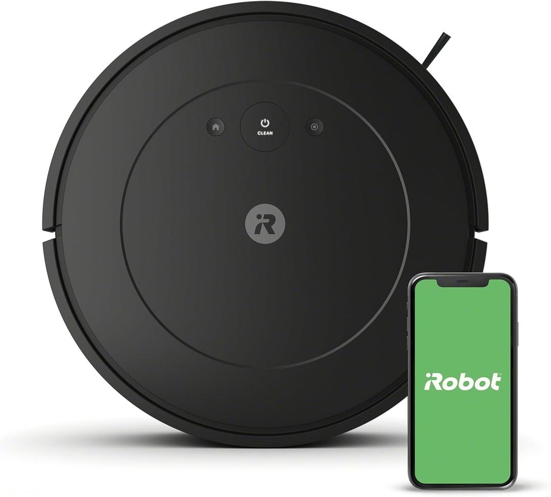 iRobot Roomba Vac Robot Vacuum (Q011) - Power-Lifting Suction, Quieter Cleaning Mode, Multi-Surface Cleaning, Cleans in Neat Rows, Easy to use, Self-Charging, Works with Alexa