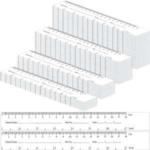 Geiserailie 1000 Pcs Self Adhesive Wound Ruler Measurement Tools 7 Inch Wound Measuring Tape Measuring Guide Ruler for Nurses