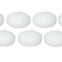 D'light Online Large White Floating Candles 3 Inch Wax Discs for Events, Weddings, Spa, Home Decor, Special Occasions, Cylinder Vases, Centerpieces, Pool and Holidays (Large - 3" (Set of 25), White)