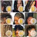 Lucomb 220 Pcs Gold Hair Jewelry for Braids, Loc Jewelry for Hair Dreadlock, Loc Charms for Women, Metal Gold Braids Rings Cuffs Clips for Dreadlock Accessories Clip Braids Extensions Decorations