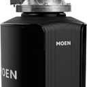 Moen Host Series Garbage Disposal for Kitchen Sink with Power Cord, Control Activation, Sound Reduction, GXB75C