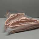 Pink Velvet Hangers 50 Pack, Felt Covered Non Slip Fabric with Stackable Cascading Hook, Ultra Thin and Space Saving with 360 Swivel Neck, 15Lbs Capacity for Clothes, Suit, Shirt, Coat