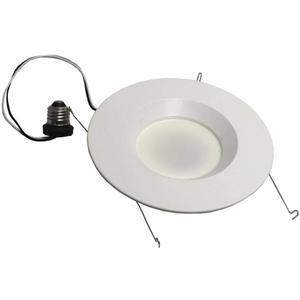 Sylvania 5"/6 Recessed LED Downlight Kit, 65W Equivalent Efficient 10W, 700 Lumens, 3000K, Medium Base and White Trim - 1 Pack (74291)