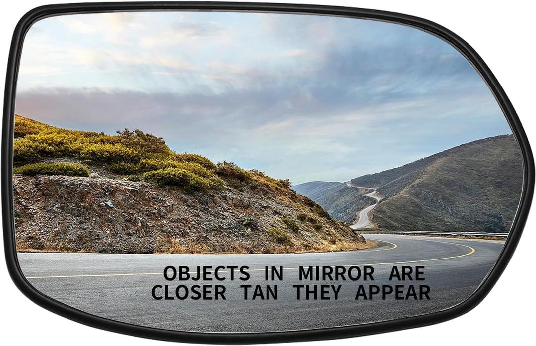 Passenger Side Mirror Replacement for Honda CRV 2007 2008 2009 2010 2011 - Right Side Mirror Glass, Rear View Mirrors Glass with Power Heated
