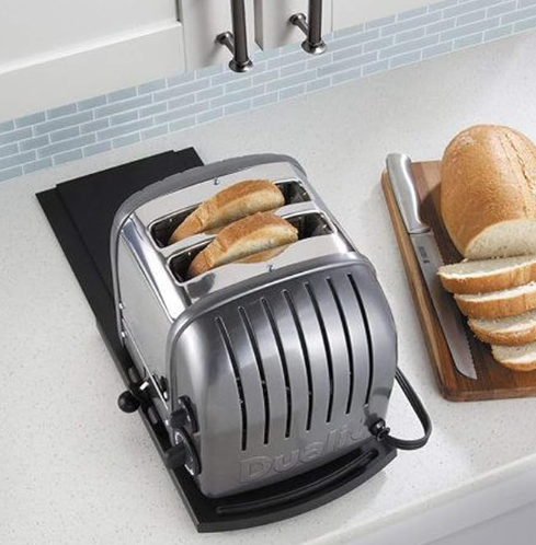 HauSun Handy Sliding Tray Sliding Tray Mat for Coffee Maker,Kitchen Appliance Moving Caddy,Countertop Stoage for Air Fryer, Blender, Stand Mixer,Food Processors,1 Set