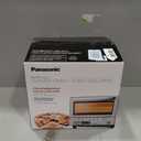Panasonic FlashXpress Toaster Oven Countertop, 4-Slice Small Toaster Oven Compact Size with Double Infrared Heating, 6 Auto Cook Options and Precise Temperature Control, 1300W - NB-G110P (Silver), 12"d X 13"w X 10.25"h