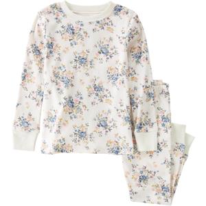 little planet by carter's unisex-baby 2-piece Pajamas Made With Organic Cotton (Vintage Blue Floral Print)