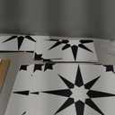 FloorPops FP2948 Altair Peel & Stick Floor Tiles, Black (12"L x 12"W x 0.06"T)