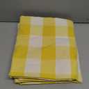 Cotton Curtains Yellow and White Buffalo Gingham Check Curtain Panels 63 inches Long Living Room Drapes Plaid Checker Kitchen Bedroom Window Treatment Set 2 Panels Rod Pocket