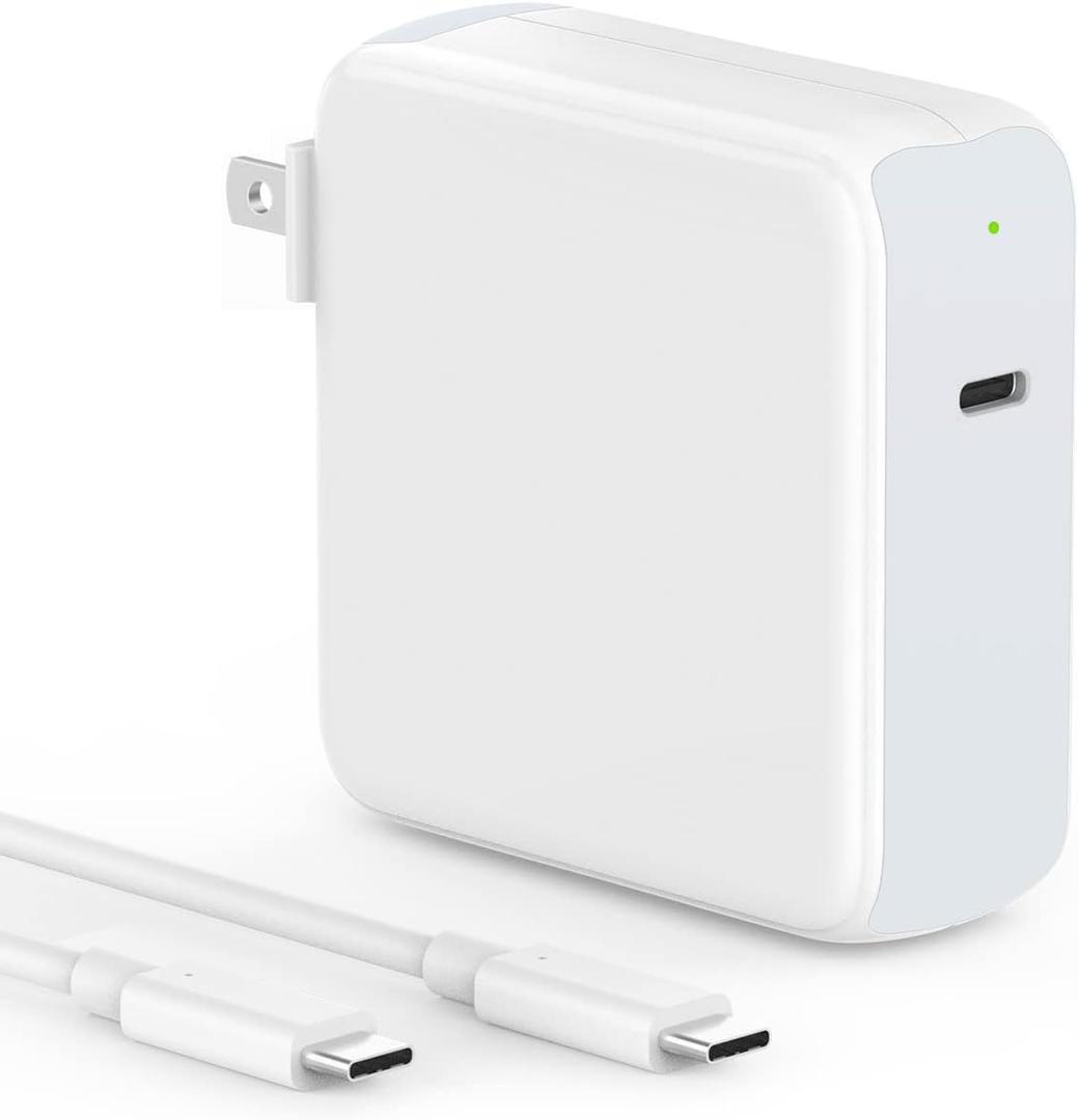 10ft Charger for MacBook Pro/Air 16, 15, 14, 13 inch 2025, 2024, 2023, 2022, 2021, 2020, M1 M2 M3 M4, 96W USB C Power Adapter, LED, 100W USB-C Cable Charging as Fast as Original Quality