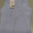 HAEOF Women's Summer Bodycon Midi Sweater Dress 2026 Spring Casual Sleeveless Ribbed Knit Vacation Party Work Long Dresses (Medium, Lightblue)