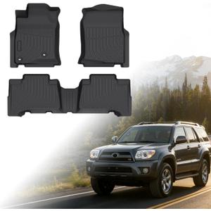 Floor Mats for Toyota 4Runner 2003 2004 2005 2006 2007 2008 2009,4th gen 4runner Floor Mats for 4Runner SR5 | Limited, TPE Floor Liners Front & Rear Row(FIT for 5&7 Seats)
