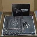 XDeer Biometric Gun Safe for Handgun with Wireless Charging, Quick Access Fingerprint Gun Safes, Bedside Pistol Case, 7/24 Digital Alarm Clock Small safe 1PCS (black)