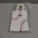 Zhoeybubi 12 Pcs Baseball Party Favor Bags, Small Gift Bags with Handles, Paper Snack Candy Treat Goodie Bags for Kids Adults, Baseball Themed Birthday Party Decorations Supplies