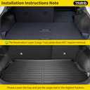 Wailtnb- Floor Mats & Cargo Liner Set Custom Fit 2017-2022 Nissan Rogue Sport Cargo Tray Highest Position All Weather Floor Liners for Nissan Rogue Sport Cargo Liner Mat Accessories for Rogue Sport