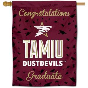 Texas A&M International Dustdevils College Graduation Gift Banner Flag
