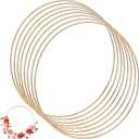 8Pcs Metal Floral Hoops Wreath 12 Inch Dream Catcher Macrame Rings for Wedding Wreath Decor, Table Centerpieces, Wall Hanging Crafts