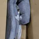 Efomao Executive Office Chair, Soft-Cushioned Computer Chair with Foot Rest, Fabric Home Office Desk Chairs, Big and Tall Office Chairs, Grey