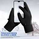 Achiou Winter Running Gloves for Men Women,Lightweight Touchscreen Liners Thermal Warm Gloves for Cycling,Driving, Hiking, Walking, Texting