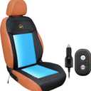 JPart 2025 Upgraded Cooling Car Seat Cover with Massage,12-24V Cooling Seat Cushion for Summer,12 Fans Ac Ventilated Seat Covers for Truck SUV Car Universal Fit