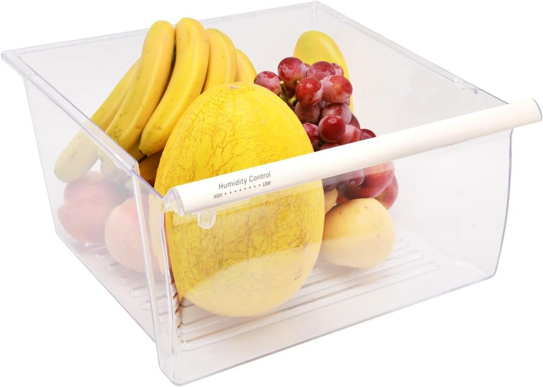 2188656 Fridge Crisper Drawer (Upper),2188656 Crisper Bin, compatible with Whirlpool Refrigerator,Fridge Drawers,Kenmore Refrigerator Parts,Whirlpool Shelf Replacement- WP2188656
