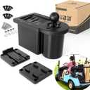 10L0L Golf Cart Ball Washer and Club Cleaner Kit, Detachable Golf Club Head and Ball Washer Golf Cleaner for EZGO Club Car Yamaha (Black)