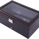 Jewelry box, Jewelry Box Display Case with Drawers for Rings Bracelets Necklaces (Black)
